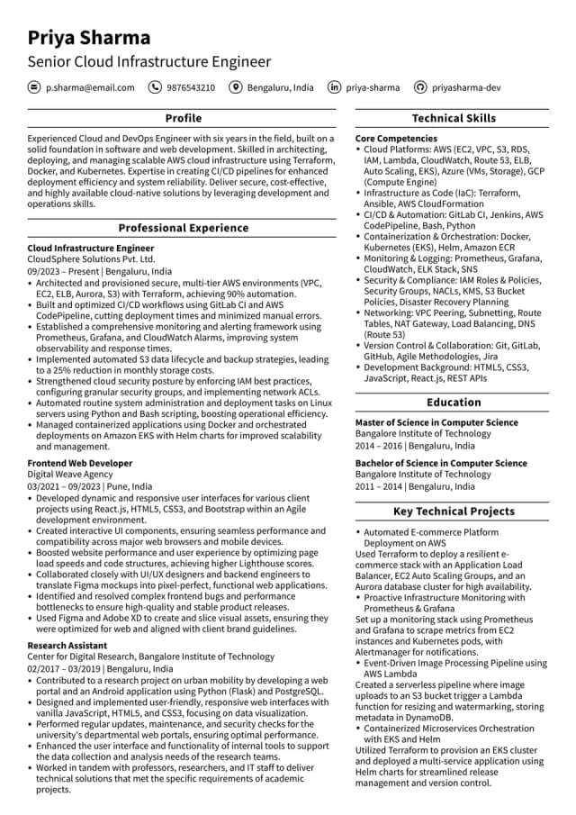 Resume Template 4